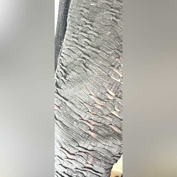 Armani Exchange XS Semi- sheer Textured Long-Sleeve Blouse Top Y2K - Picture 5 of 6